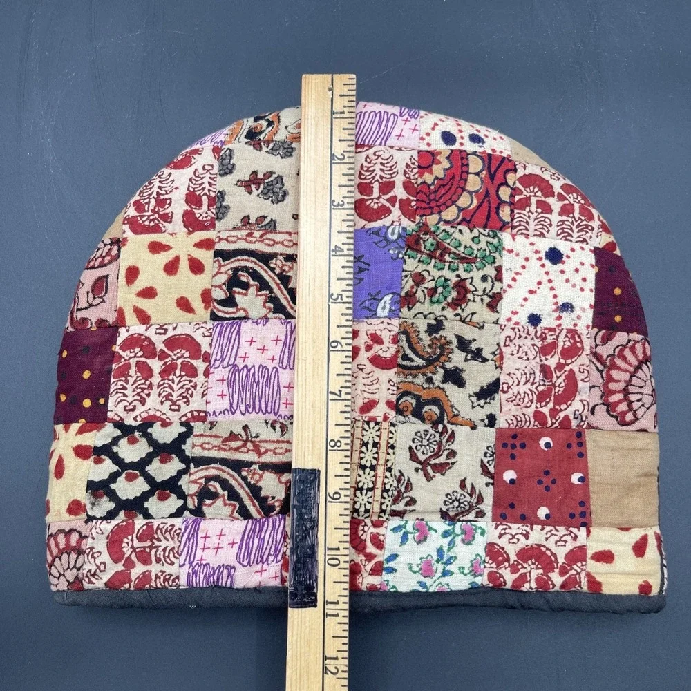 Vintage Patchwork Teapot Cozy Quilted Tea Pot Warmer Cottagecore Floral